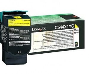 Tóner Lexmark C544X1YG Super Alto Rendimiento Amarillo, 4.000 Páginas