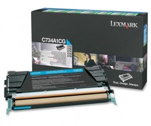 Tóner Lexmark C734A1CG Cian, 6.000 Páginas