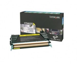 Tóner Lexmark C734A1YG Amarillo, 6.000 Páginas