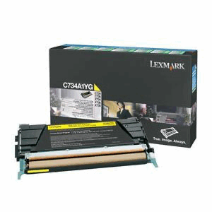 Tóner Lexmark C734A1YG Amarillo, 6.000 Páginas