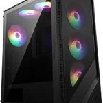 Gabinete Xzeal XZ120, Midi-Tower, ATX/Micro-ATX/Mini-ITX, USB 2.0/3.0, sin Fuente, 3 Ventiladores Instalados, Negro