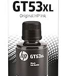 Botella de tinta original HP GT53XL de 135 ml, negro (1VV21AL)