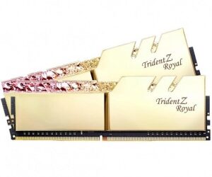 RAM GSKILL TRIDENT Z ROYAL DDR4 32GB(2X16GB) 3000 DORADA RGB F4-3000C16D-32GTRG 1M DE