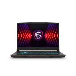 LAPTOP MSI THIN 15 CORE I5 13420H 512GB SSD 16GB DDR4 RTX 3050 15.6" FHD W11P NEGRO THIN 15 B13UC-1000US 1AÑO DE GARANTIA