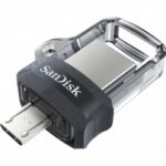 Memoria USB SanDisk Flash Ultra Dual Drive M3.0 128GB USB 3.0 USB Type-A Micro-USB Color Gris SDDD3-128G-G46