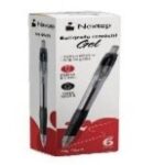 BOLÍGRAFO NEXTEP, GEL RETRACTIL, MEDIANO, 0.7MM, COLOR NEGRO, C/6 PZAS.