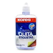 Liquido quita etiquetas Kores, botella 75 ml.