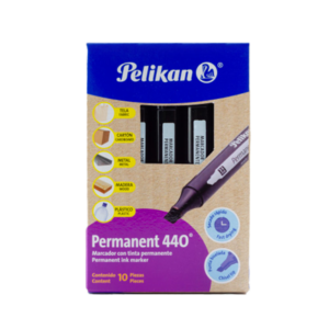 MARCADOR PELIKAN, PERMANENTE, 440, COLOR NEGRO, C/10 PZAS.MARCADOR PELIKAN, PERMANENTE, 440, COLOR NEGRO, C/10 PZAS.