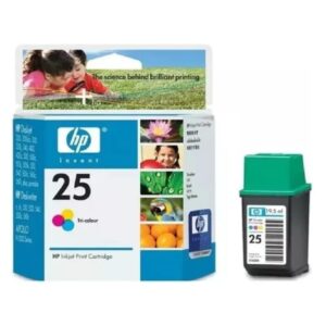 Cartucho HP 25, 51625A, Tricolor, 150 Paginas