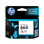 Cartucho de tinta HP 664, F6V28AL, Color Tricolor, 100 Páginas