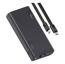 Batería Portátil 20000mAh 1hora GAR158 Carga Rápida color negro