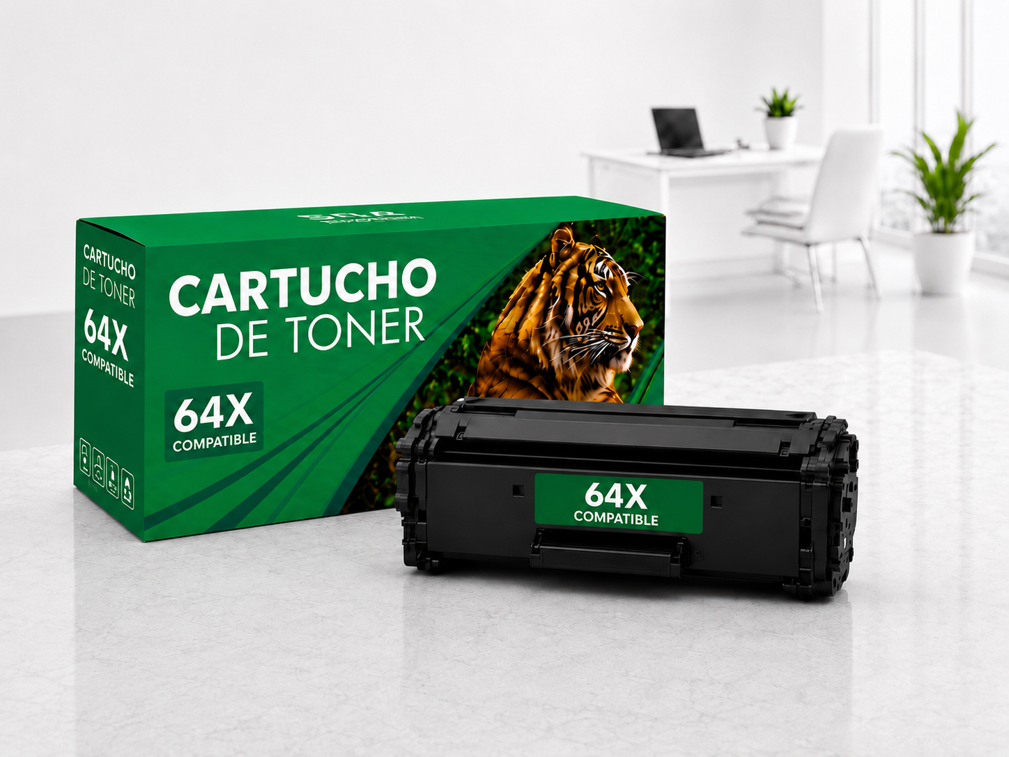 Cartucho de Tóner 64X Compatible Negro Alto Rendimiento
