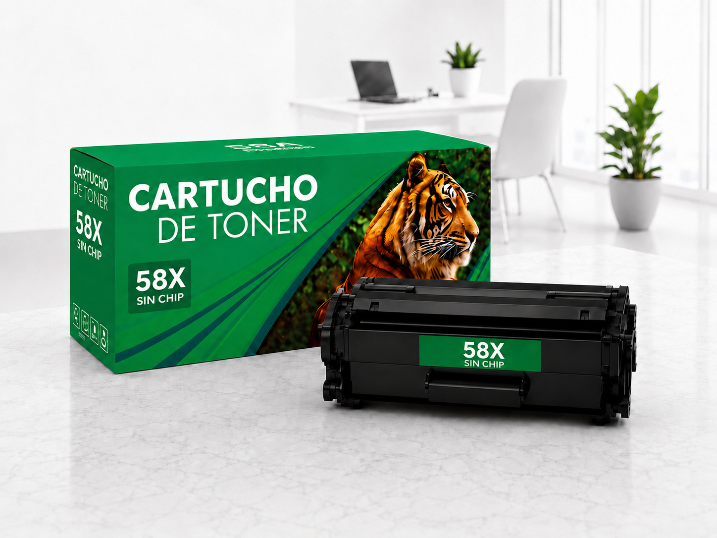 Toner 58X (CF258X) Compatible Negro Sin Chip