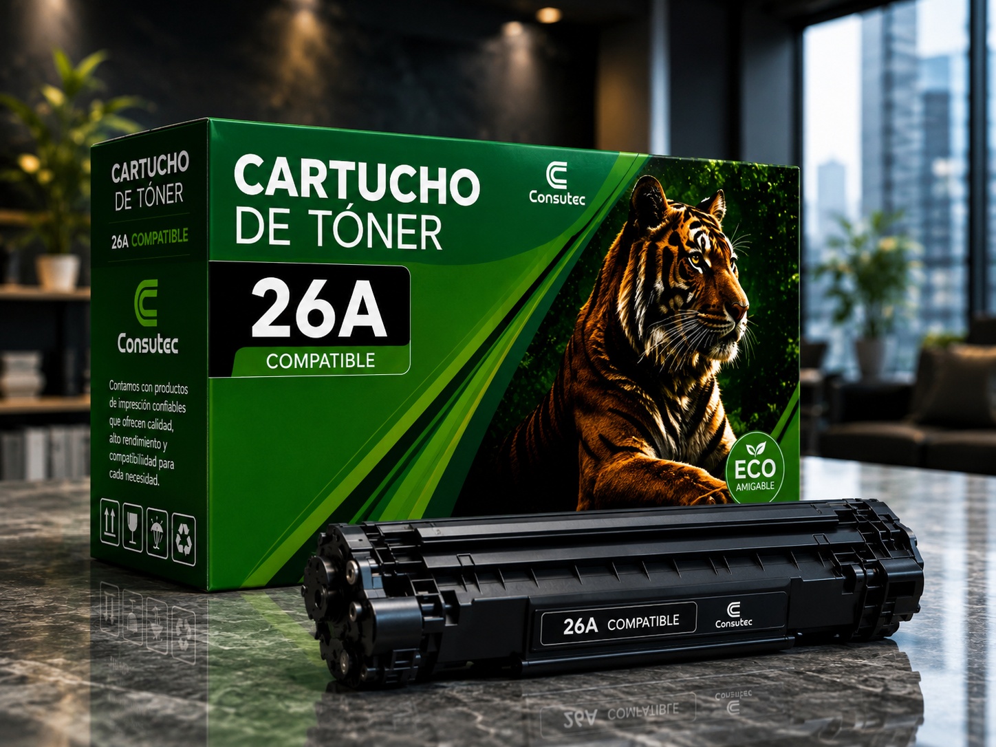 Cartucho de Toner 26A Negro Compatible