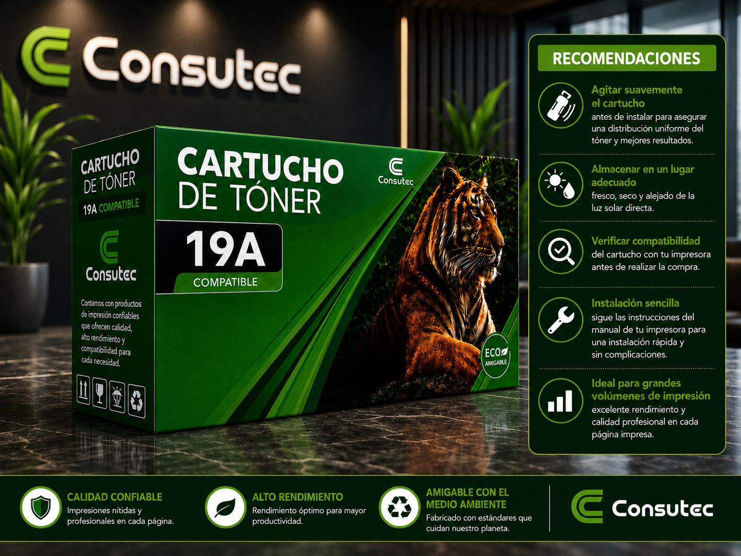Tambor de Creación de Imágenes 19A Compatible - Imagen 3