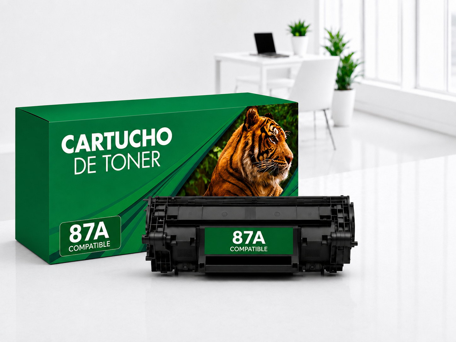 Tóner 87a Compatible Negro