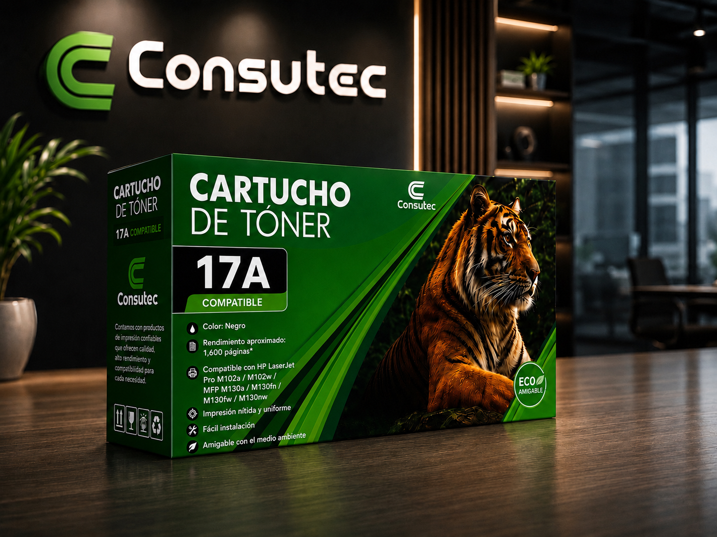 Cartucho de Tóner 17A Negro Compatible