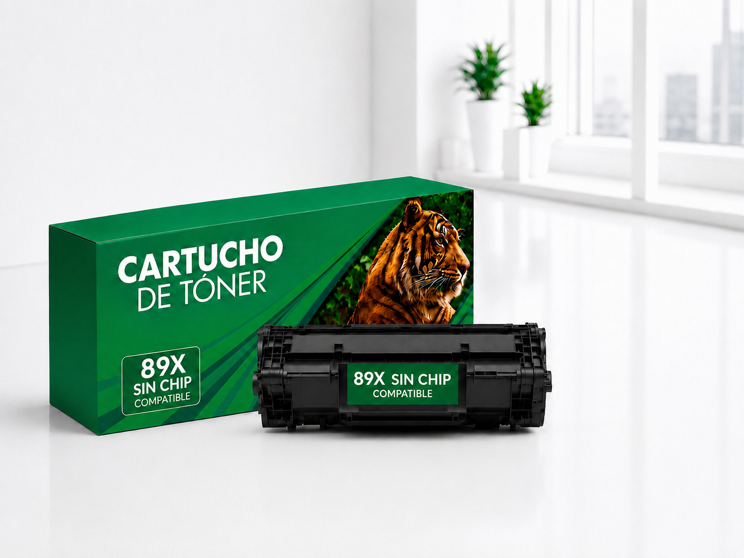 Cartucho de tóner 89x Compatible Negro (sin chip)
