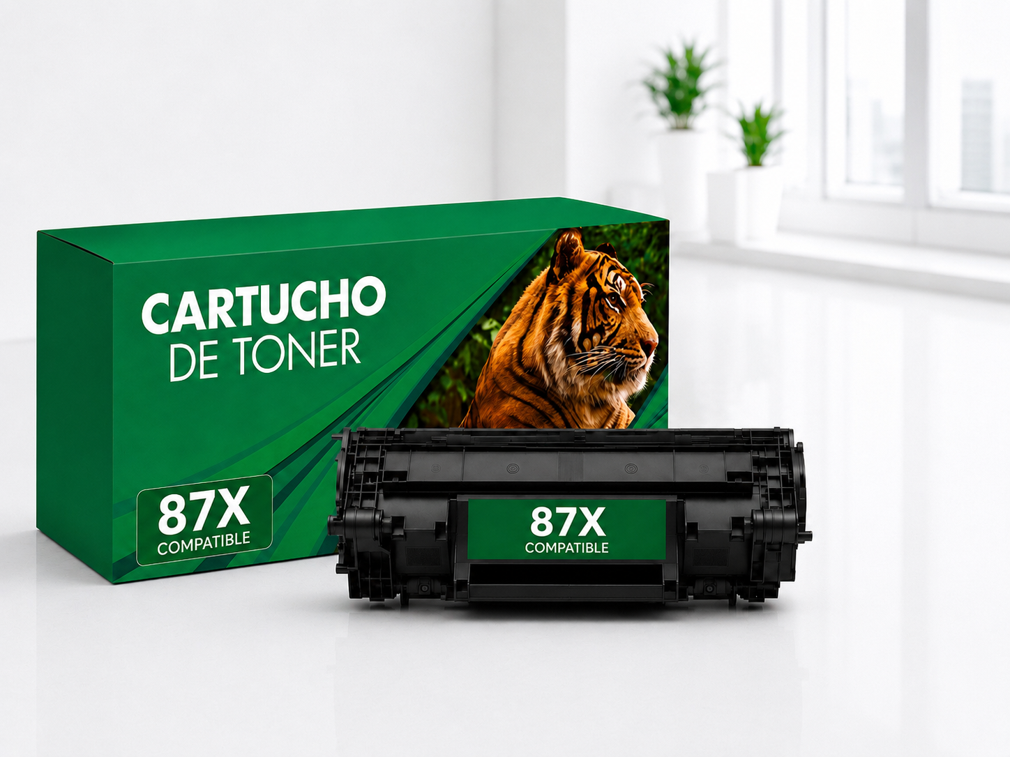 Cartucho de tóner 87x Compatible Negro