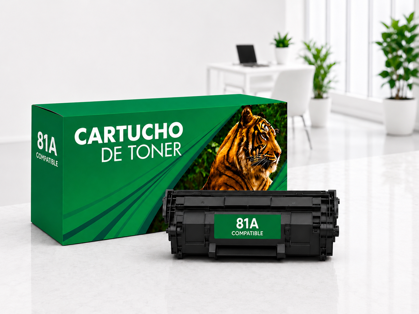 Cartucho de Tóner 81A Compatible Negro