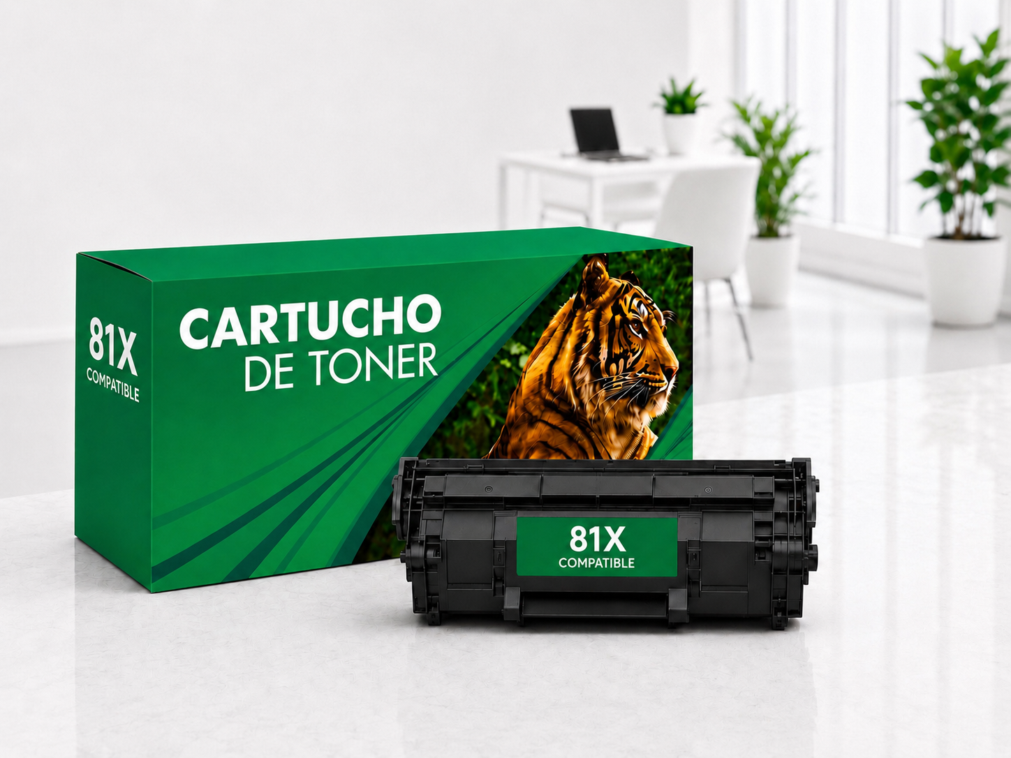Cartucho de tóner 81x Compatible Negro