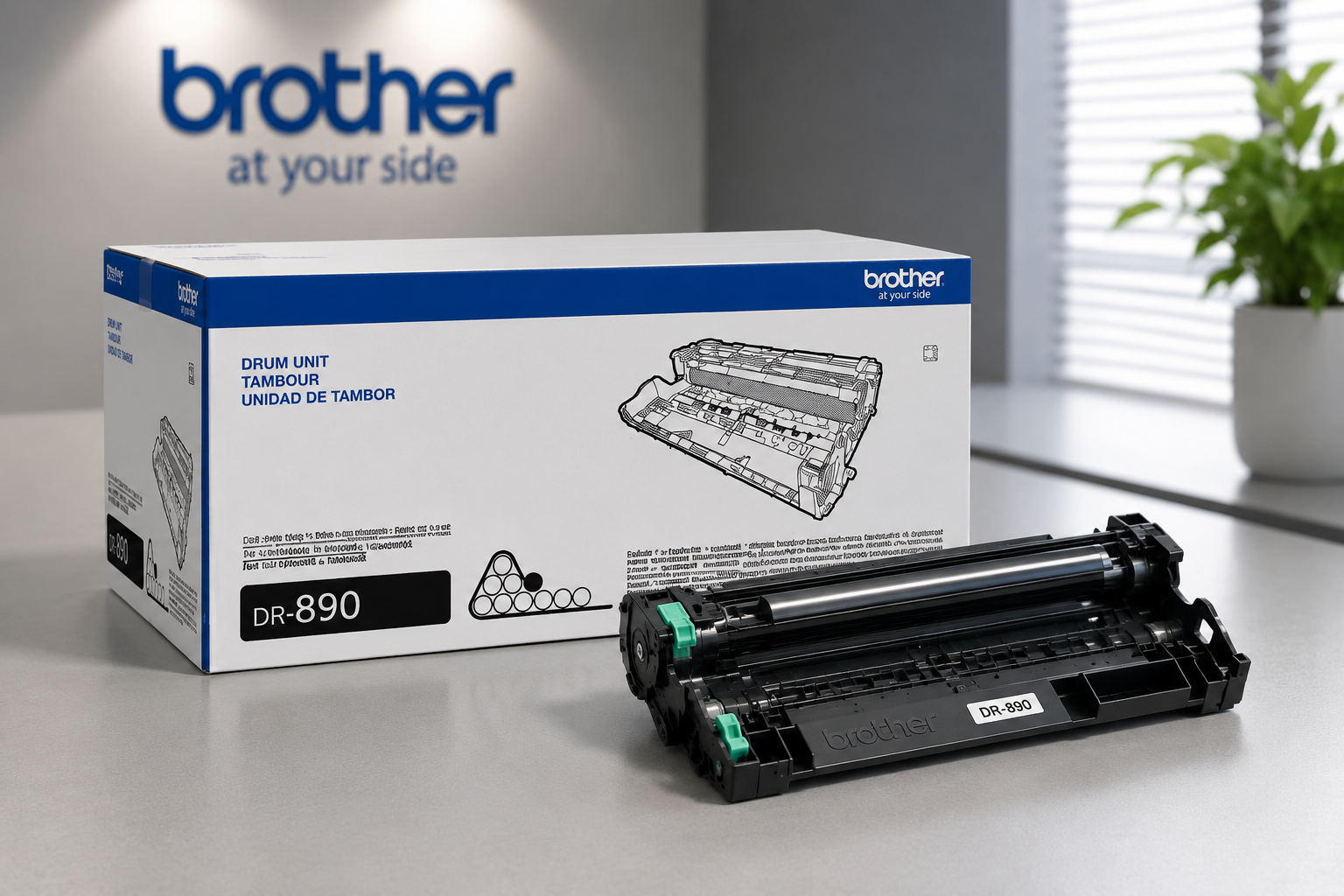 Unidad de Tambor de Imágenes Brother DR890, Rendimiento de hasta 50000 Páginas