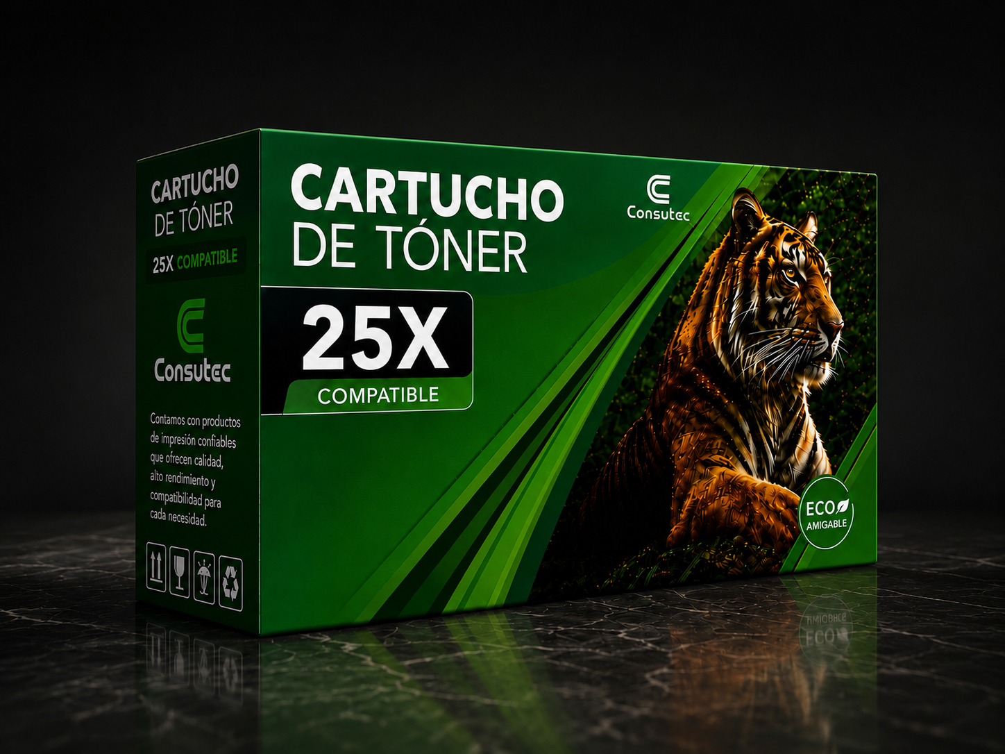 Cartucho de Tóner 25X Negro Compatible Alto Rendimiento