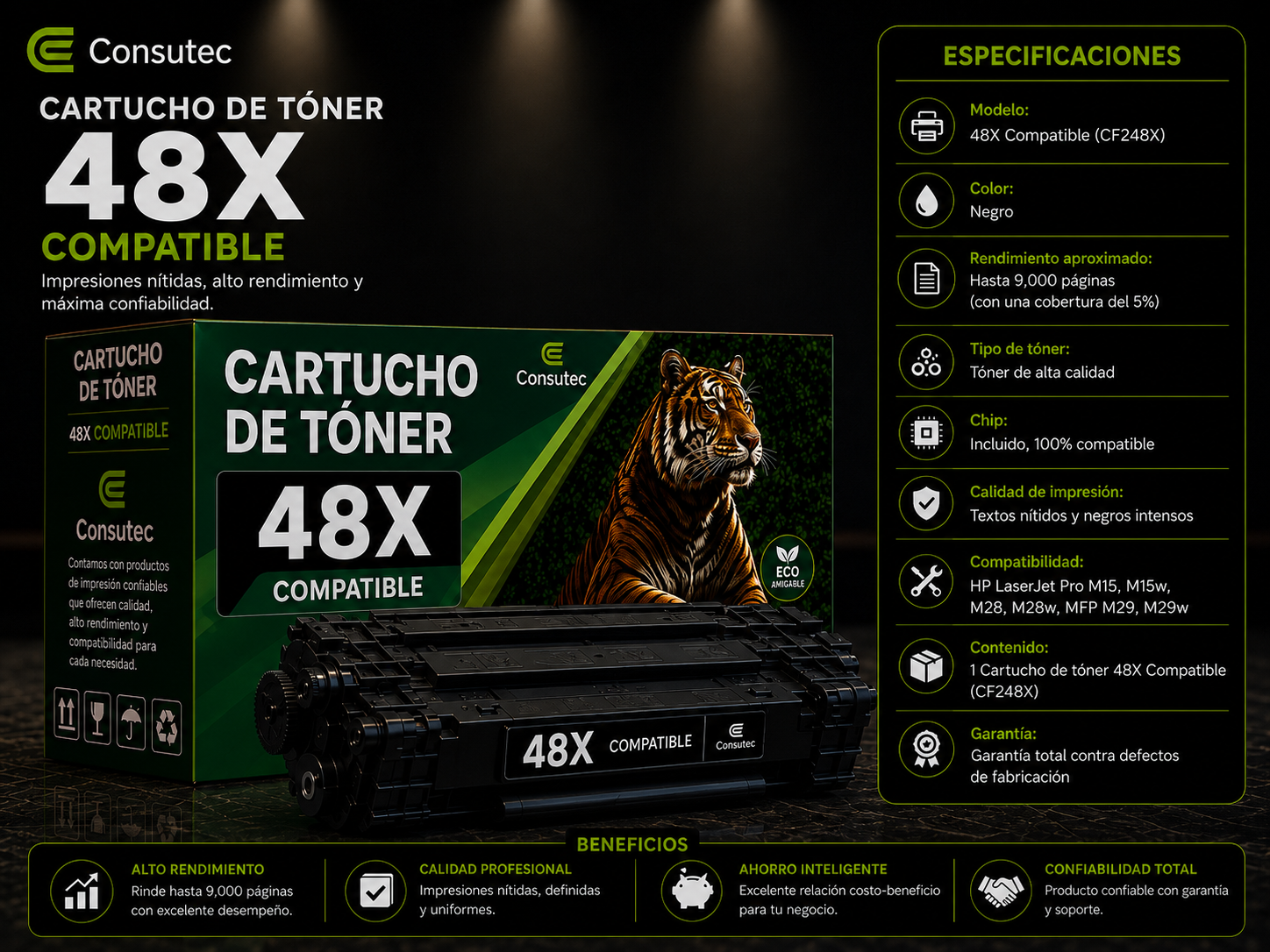 Cartucho de toner 48x Compatible - Imagen 3