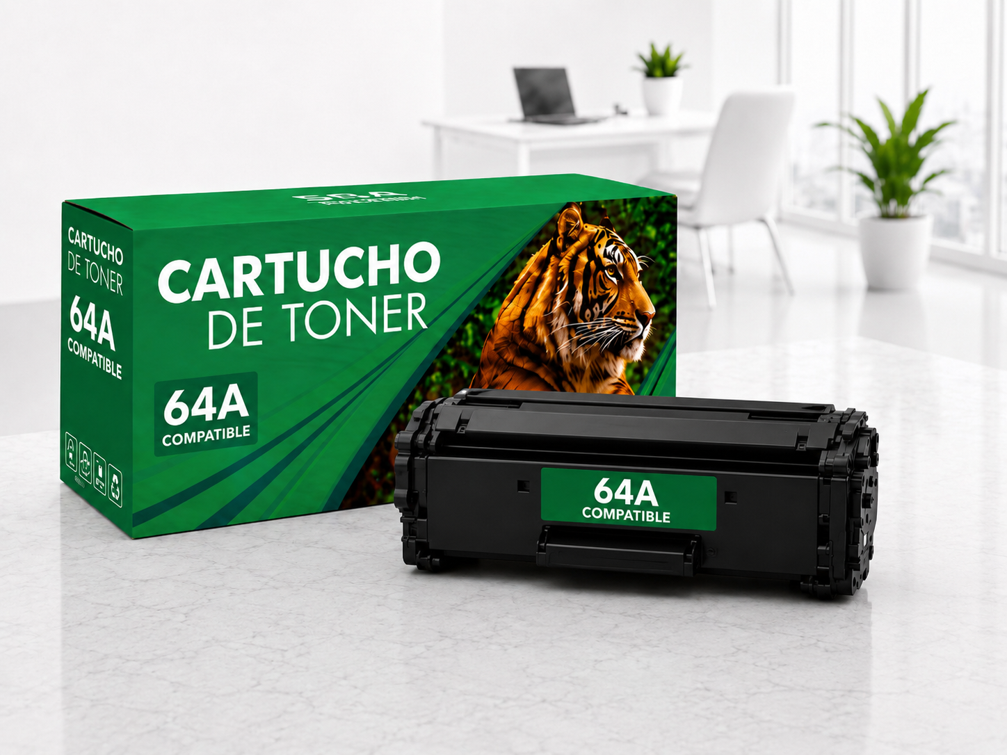 Cartucho de Tóner 64A Compatible Negro