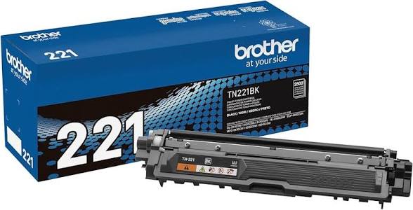 Tóner Brother TN221BK Negro, 2.500 Páginas