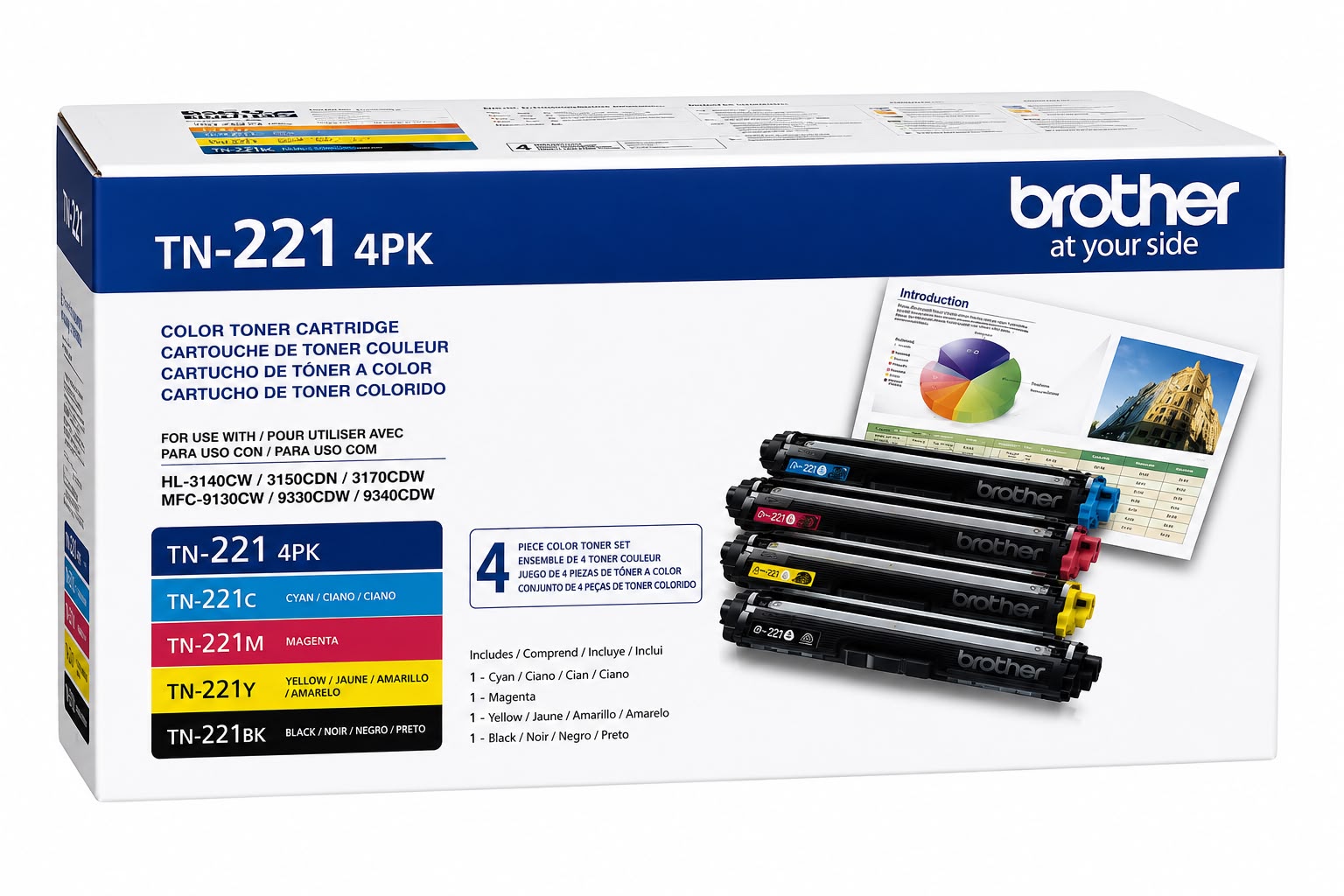 TONER BROTHER TN-221 4PK ORIGINAL