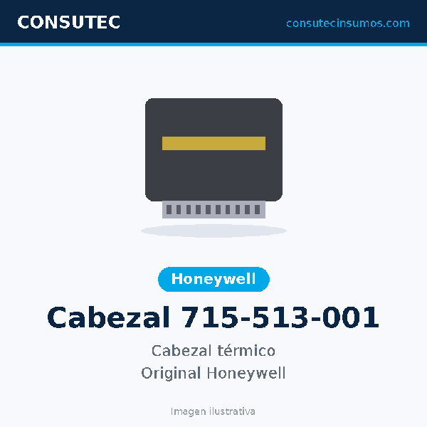 Cabezal Honeywell 715-513-001 Negro