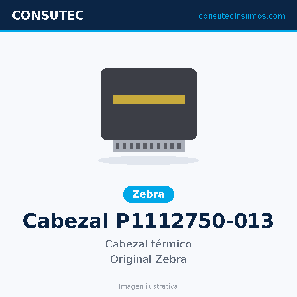 Cabezal Zebra P1112750-013 Negro