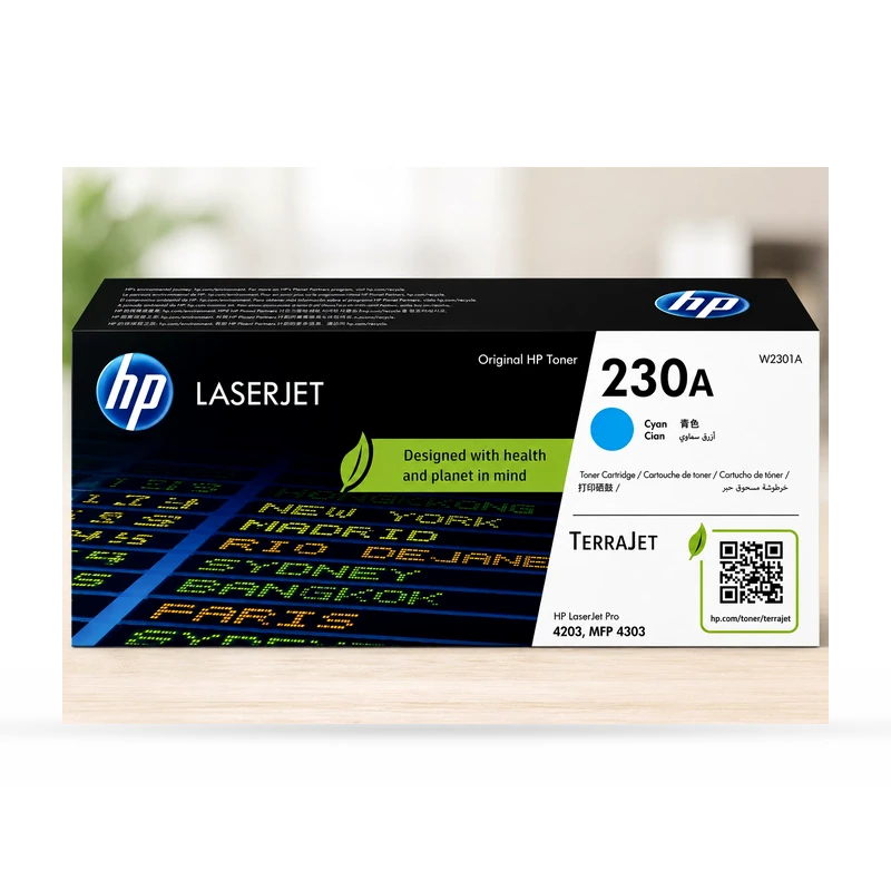 Cartucho de tóner HP 230A LaserJet Cian W2301A Original