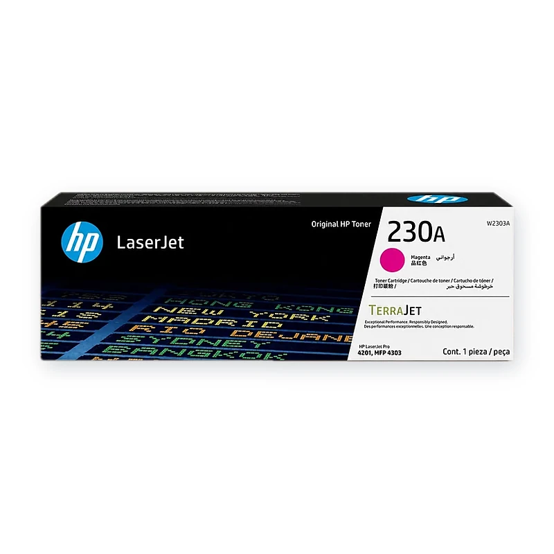 Cartucho de tóner HP 230A LaserJet Magenta W2303A Original