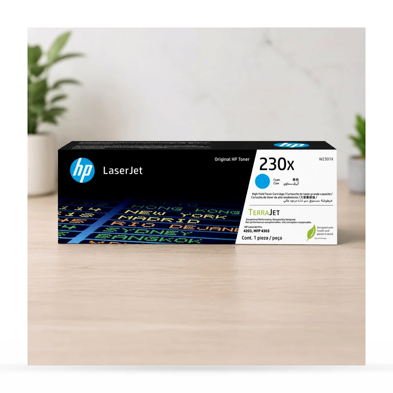 Cartucho de tóner original HP LaserJet 230X cian W2303X