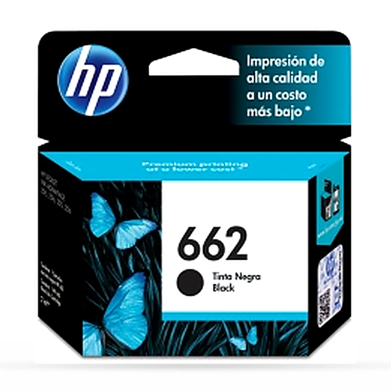 Cartucho HP 662 Negro Original, 120 Páginas CZ103AL