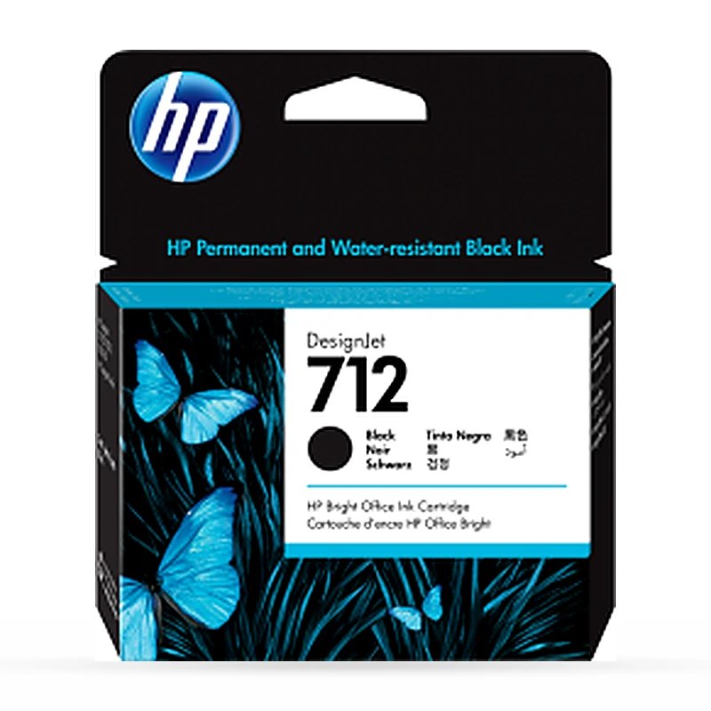 Cartucho HP 712 Negro Original, 80ml 3ED71A
