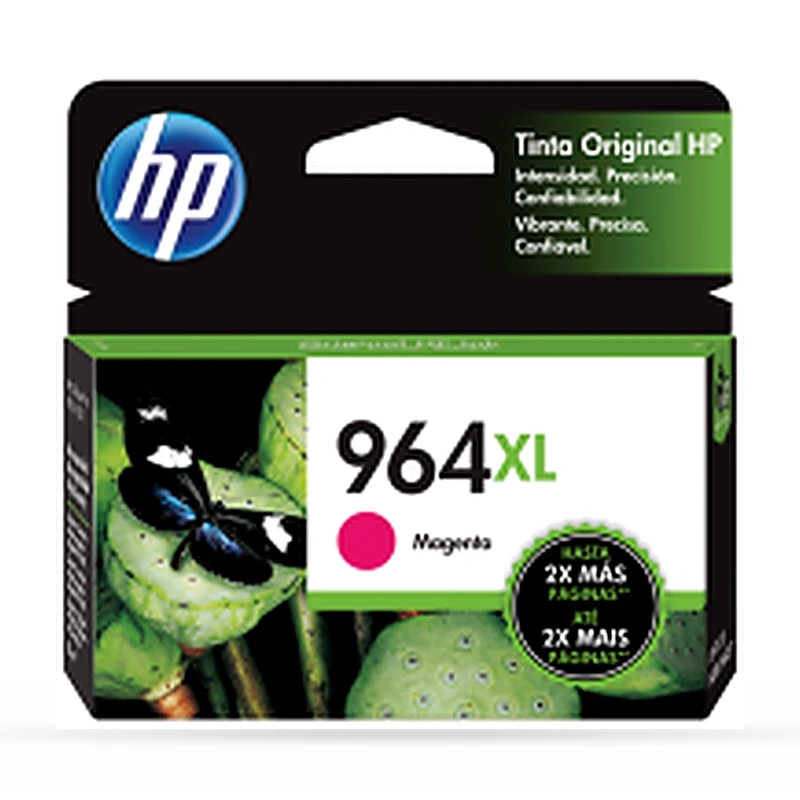 Cartucho HP 964XL Alto Rendimiento Magenta Original, 1600 Páginas 3JA55AL