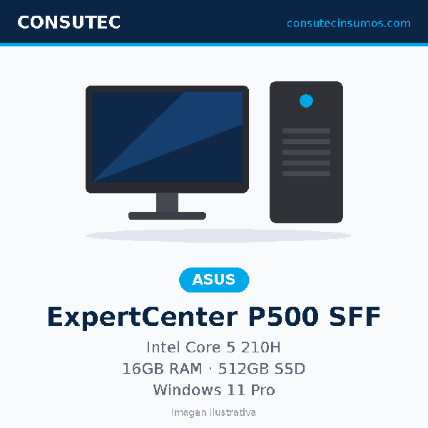 Computadora ASUS ExpertCenter P500 SFF 90PF05A1-M00ML0