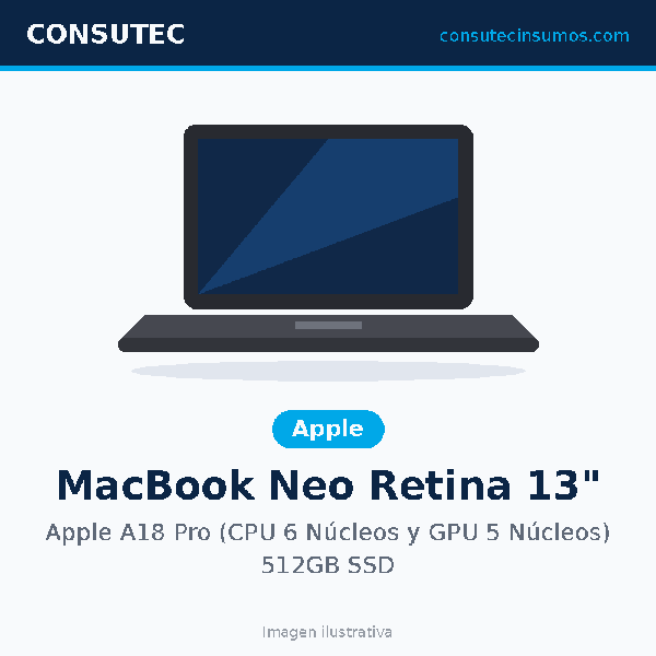 Laptop Apple MacBook Neo Retina 13" MHFE4E/A