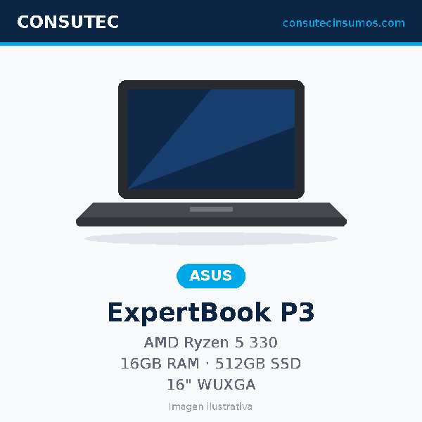 Laptop ASUS ExpertBook P3 90NX0981-M00B90