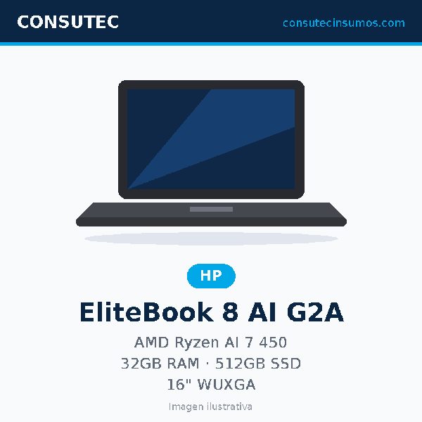 Laptop HP EliteBook 8 AI G2A DJ3C5AT