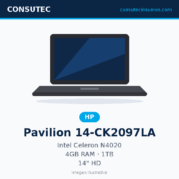 Laptop HP Pavilion 14-CK2097LA 2C3C3LA