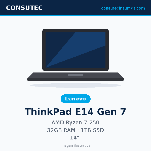 Laptop Lenovo ThinkPad E14 Gen 7 21T1001CLM
