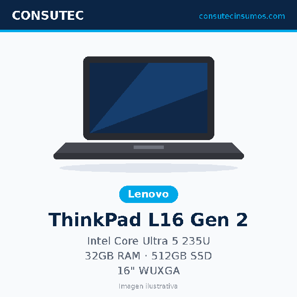 Laptop Lenovo ThinkPad L16 Gen 2 21SBS5L500