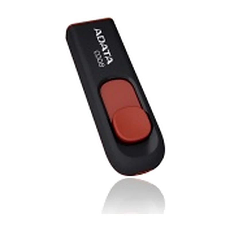 Memoria USB Adata C008, 16GB, USB-A 2.0, Negro/Rojo