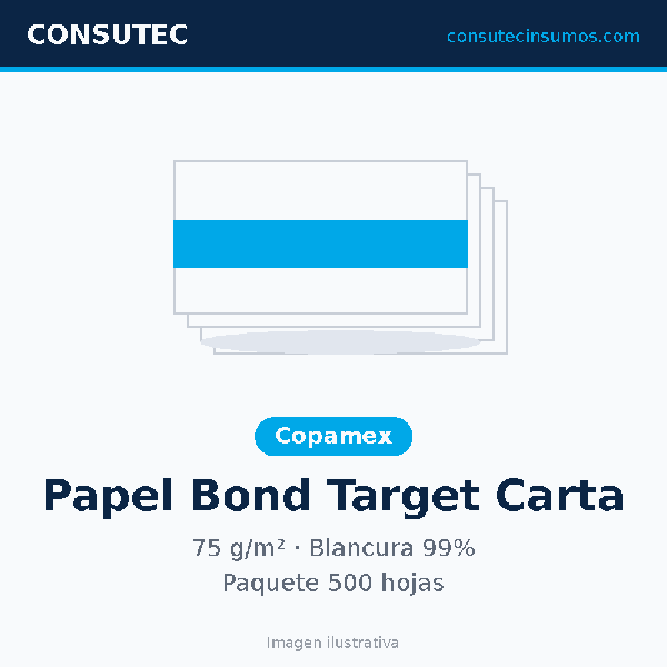 Papel Bond Copamex Target Carta 500 hojas
