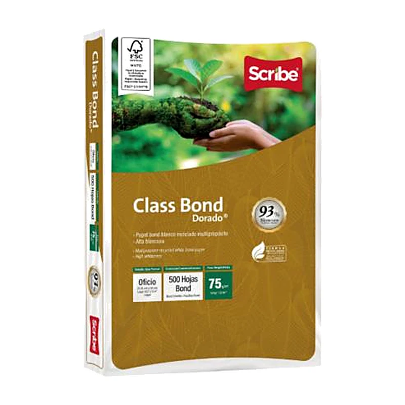 PAPEL CORADO SCRIBE CLASS BOND DORADO CAJA C/5000 HOJAS