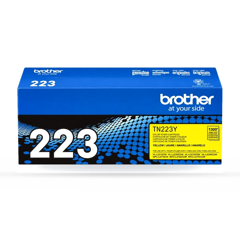 Tóner Brother TN-223Y Amarillo, 1,300 Páginas